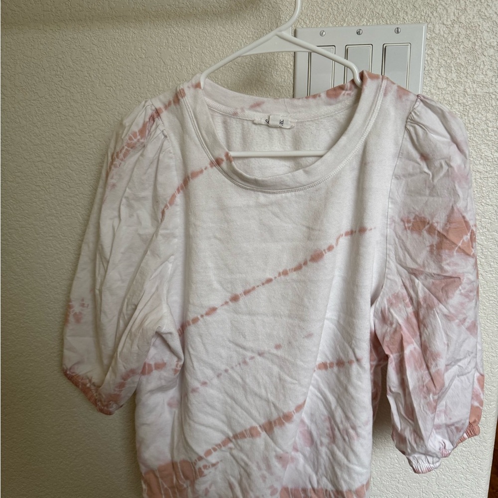 Splendid Tie-Dye Puff Sleeve Top